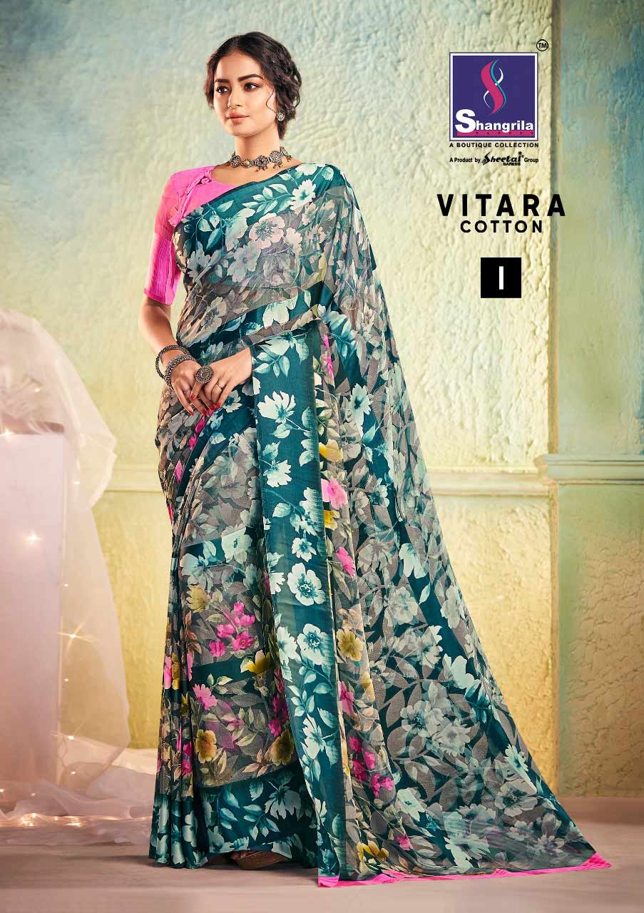Shangrila Vitara Cotton Wedding Wear Cotton Sarees Shangrila Vitara Cotton Wedding Wear Cotton Sarees